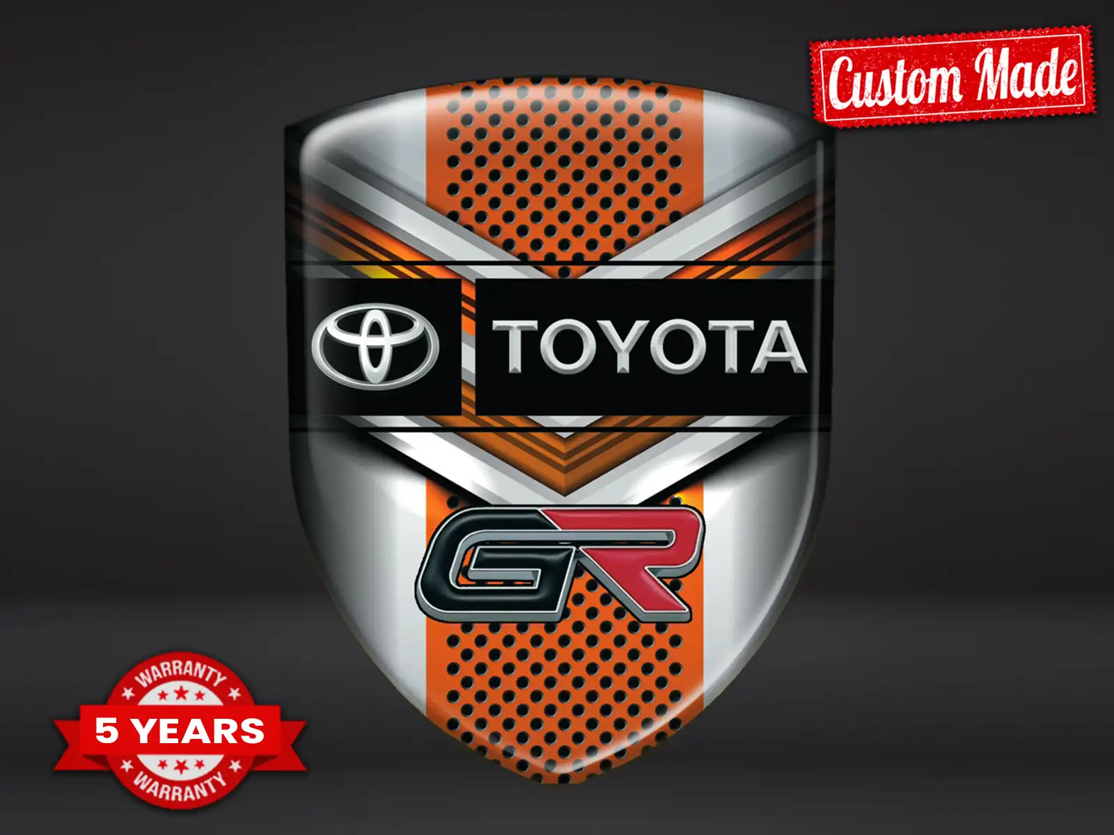 Toyota Self Adhesive Label Pro Max Lasting Stylish Design